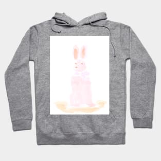 Easter, rabbit, bunny, animal, holiday, spring, happy, cute, painting, art, watercolor Hoodie